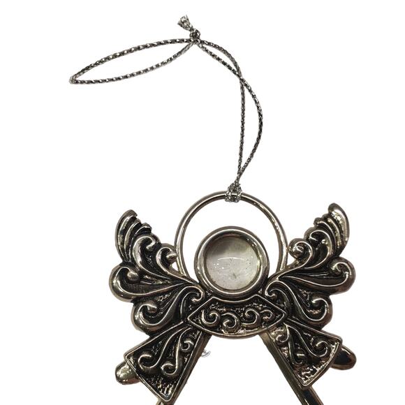 Ganz Glass Angel Ornament Peace Love Joy Christmas Ornament - Picture 6 of 9